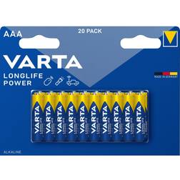 Varta 20 Piles LR03 AAA Long Life