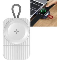 Rock W26 USB trådløs oplader til Apple Watch Hvid