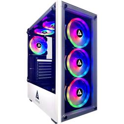 Apevia G-PRO-WH Genesis Pro Mid Tower Case Tempered