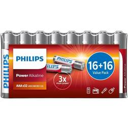 Philips Batteri Power AAA/LR03 32-pack