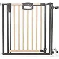 Geuther Dörr och trappgrind Easylock Wood Plus 84,5 cm 92,5 cm Natur-Anthrazit