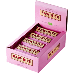 RawBite 12 bar, 50 g, Variationer Apelsin Kakao