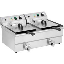 Royal Catering Friteuse Électrique 2 x 16 l 230 V RCPSF 26ETH