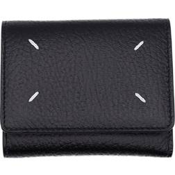 Maison Margiela Fold-over Grain Leather Wallet Os Black