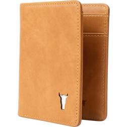 Tan TORRO Leather Bifold Wallet with RFID Protection