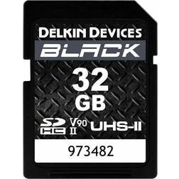 Delkin Black Rugged SDXC 32GB UHS-II U3 V90 300MB/s