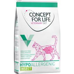 Concept for Life Multipack Risparmio! 3 x 3 kg Hypoallergenic Insect Crocchette Per Gatto
