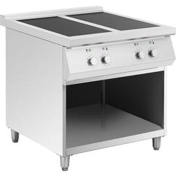 Royal Catering Cocina De Inducción 17000 W 4 Zonas 260 °C