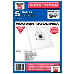 Tecnhogar Bolsa Aspirador Sintética 731 Pack 5 Uds. Hoover-Moulinex Thogar 5 Pz 915731