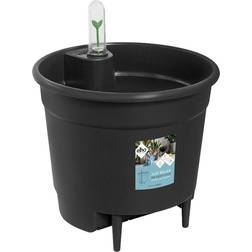 Elho Self-Watering Insert 28 Living Noir - Plastique 100% Recyclé Ø 27.7 x H 25.5 cm