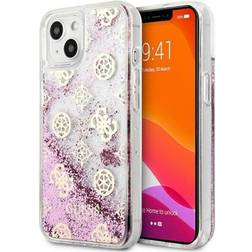 Guess GUHCP13SLGPEPI iPhone 13 mini 5,4 różowy/pink hardcase Peony Liquid Glitter