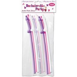 Bachelorette Party Jumbo Flexy Pecker Straws 10 Pack in stock