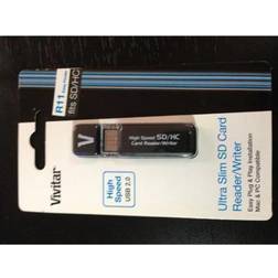 Vivitar Hi-Speed CR-35 SD USB 2.0 Card Reader Compatible with SD, SDHC, MMC & Mini-SD