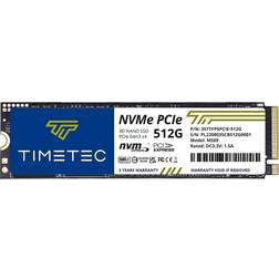 Timetec 512GB 3D NAND NVMe Gen3x4 PCIe M.2 2280 Internal Solid State Drive