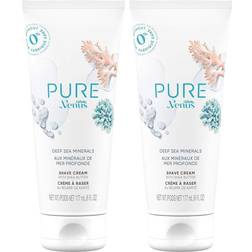 Gillette Gillette Venus PURE by Shaving Cream Deep Sea Minerals, 6 Oz (Pack of 2)