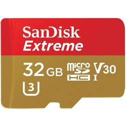 SanDisk Extreme 32GB microSDHC UHS-I Card with Adapter (SDSQXVF-032G-GN6MA)