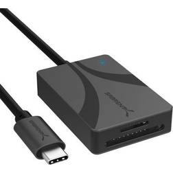 Sabrent USB Type-C Card Reader, Dual-Slot UHS-II SDXC and microSDXC SD 4.0 (CR-CSDM)