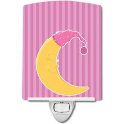 Caroline's Treasures Caroline's Treasures BB8623CNL Baby Girl Moon Ceramic Night Light Night Light