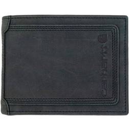 Carhartt Leather Black Detroit Passcase Wallet