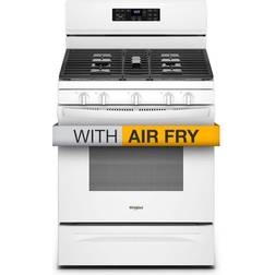 Whirlpool 5.0 Cu. Gas Burner Range Air Fry Frozen Foods White