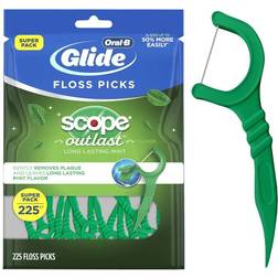 Oral-B Glide with Scope Outlast Dental Floss Picks Mint 225