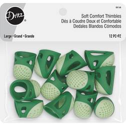 Dritz 12ct Large Soft Comfort Thimbles