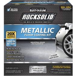 Rust-Oleum RockSolid Polycuramine Metallic Garage Gloss Silver