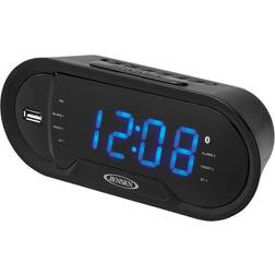 Jensen Bluetooth Digital AM/FM Dual Alarm Clock