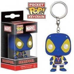 Funko Marvel Deadpool Blue X-men Suit POP Vinyl Keychain