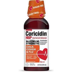 Coricidin High Blood Pressure Max Strength Cough Cold Liquid Cherry