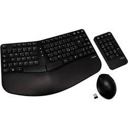 V7 CKW400IT Keyboard Mouse and Numeric Pad Set