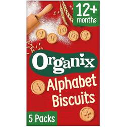 Organix Alphabet Toddler Snack Biscuits 5x25g