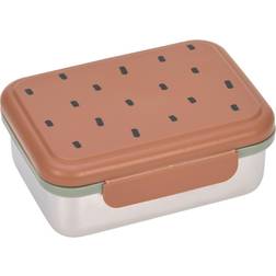 Lässig Lunchlåda i Rostfritt Stål Happy Prints Karamell