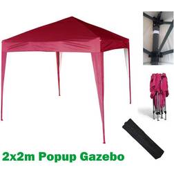 MCC Red Mcc@home GAZEBO 2x2m Pop-up Gazebo Marquee