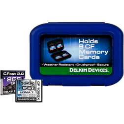 Delkin DDACC-CF8 8GB CF Geheugenkaart Blauw
