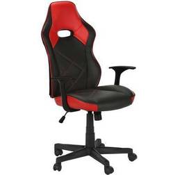 Monarch I 7327 Red Leather Gaming Chair In