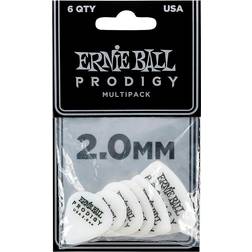 Ernie Ball 2.0mm White Multipack Prodigy Picks 6-pack