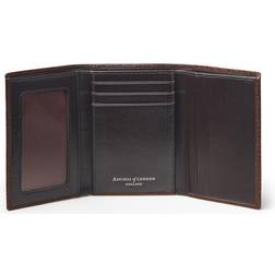 Aspinal of London Full-Grain Leather Brown Trifold Wallet