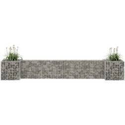 vidaXL H-Shaped Gabion Planter 40cm