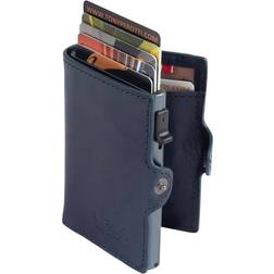 Tony Perotti Cardholder w/ Banknote Pocket - Kortholdere Læder Navy