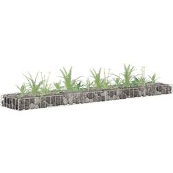 vidaXL gabion-højbed 180x30x10 galvaniseret Krukke