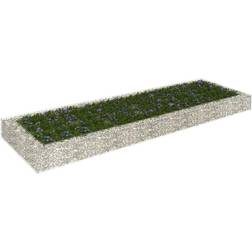 vidaXL Gabion Plantenbak Verhoogd 300x100x20 cm Gegalvaniseerd Staal