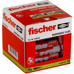 Fischer DuoPower 538243 Nailon Ø 12 x 60 mm (Caja 25 Unidades)