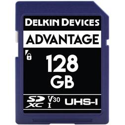 Delkin Devices Advantage 128GB UHS-I Class 10 U3 V30 SDXC 633x Memory Card