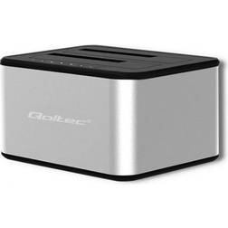 Qoltec HDD dockningsstation fack: 2 tum/3,5