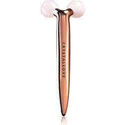Crystallove 3D Lift rose quartz roller Massaggio Viso & Jaderoller 1 pieces unisex