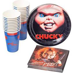 Silver Buffalo Child's Play Chucky 60-Piece Party Tableware Set