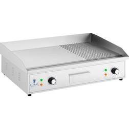 Royal Catering Plancha Eléctrica Fry-Top 727 x 420 mm Ondulada + Lisa 4400 W