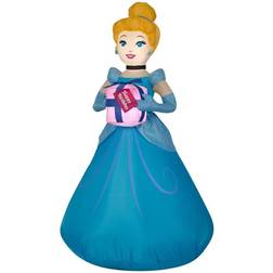 Gemmy Airblown Inflatable Cinderella Holding a Birthday Present