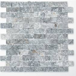 HUH Mosaik Natursten Splitface Nero Marble 3D Pris Per Ark